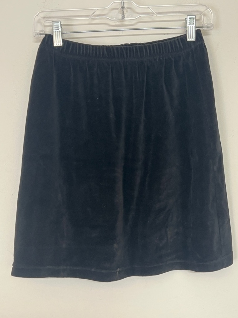 J. Jill Black Vintage Classic Gothic y2k Velvet A-Line Mini Skirt women size S